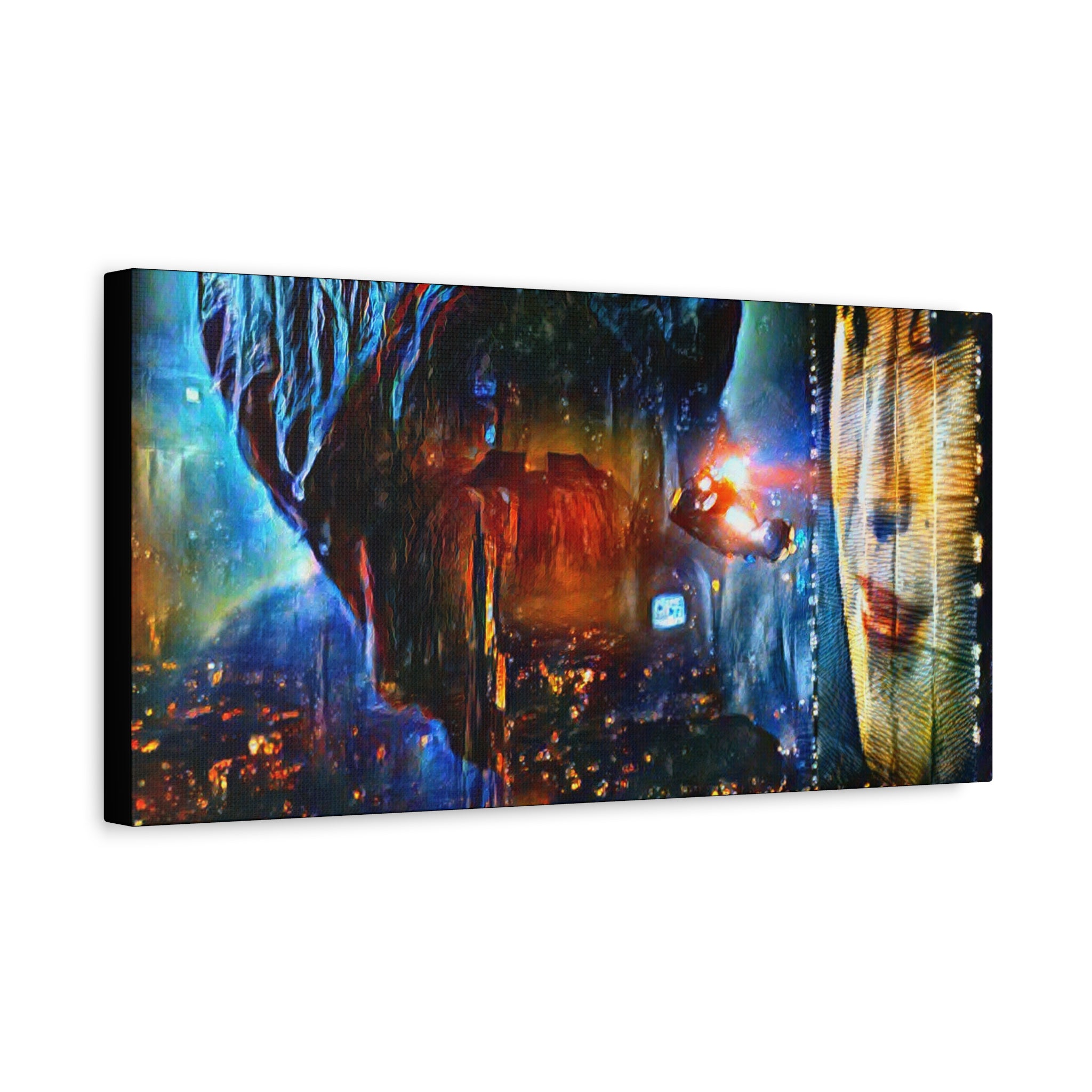 Blade Runner 1982 Movie Cyberpunk Retro Canvas Art Print Wall Art for Living Room Digital Art - Retro Punk Design 