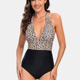 Halter Neck One-Piece Swimwear