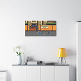 River City Ransom Canvas Art Print | Retro NES Game Wall Decor | 80s Video Game Art