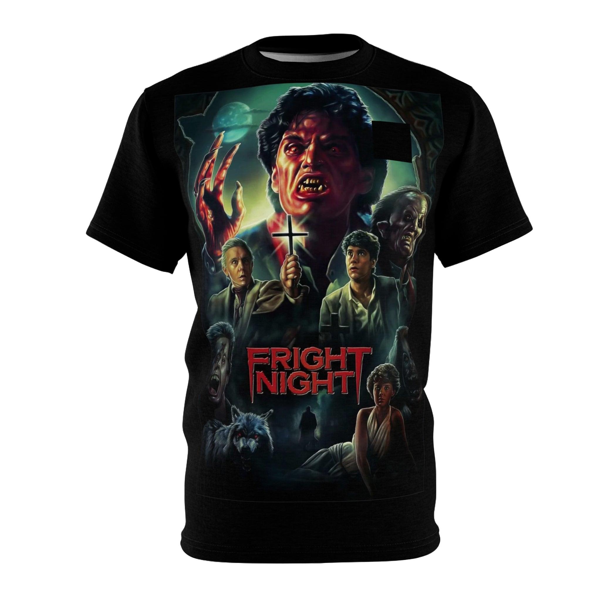 Fright Night 1985 Graphic Tee - Retro Punk Design 