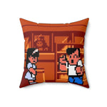 River City Ransom Decorative Throw Pillow | Retro NES Beat ’Em Up Home Décor | RetroPunkDesign - Retro Punk Design 