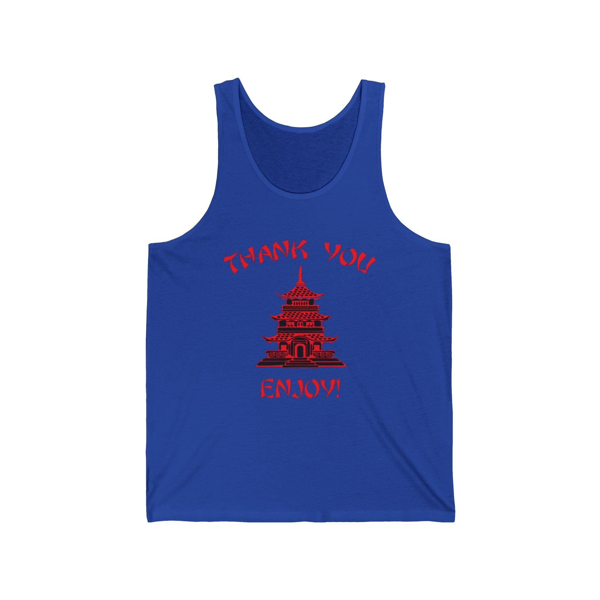 Chinese Take out Food Thank You Tank Top - Retro Punk Design 