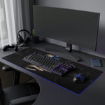 Resident Evil 2 LED Gaming Mouse Mat  RGB Desk Pad  Survival Horror Game Accessory  RetroPunkDesign - Retro Punk Design 