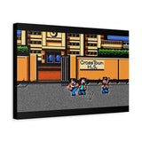 River City Ransom Canvas Art Print | Retro NES Game Wall Decor | 80s Video Game Art