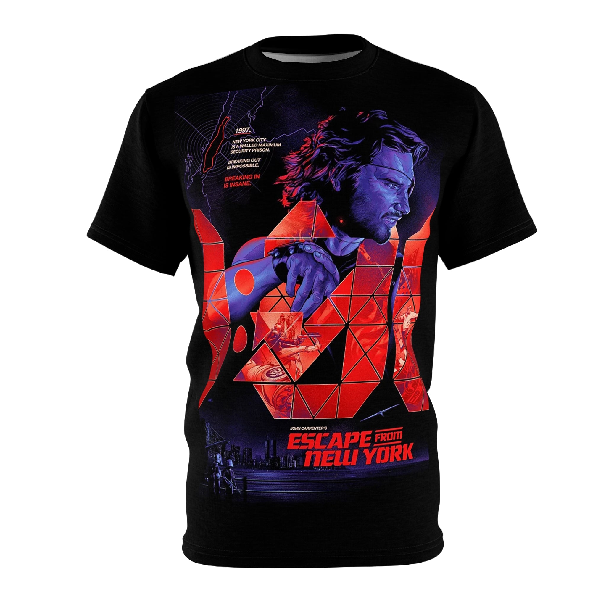 Escape From New York Snake Plissken Kurt Russell Graphic T-Shirt  1981 Sci-Fi Movie Tee  RetroPunkDesign