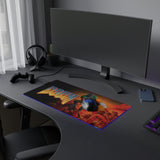 DOOM LED Gaming Mouse Pad | Retro FPS RGB Desk Mat for PC Gamers | RetroPunkDesign