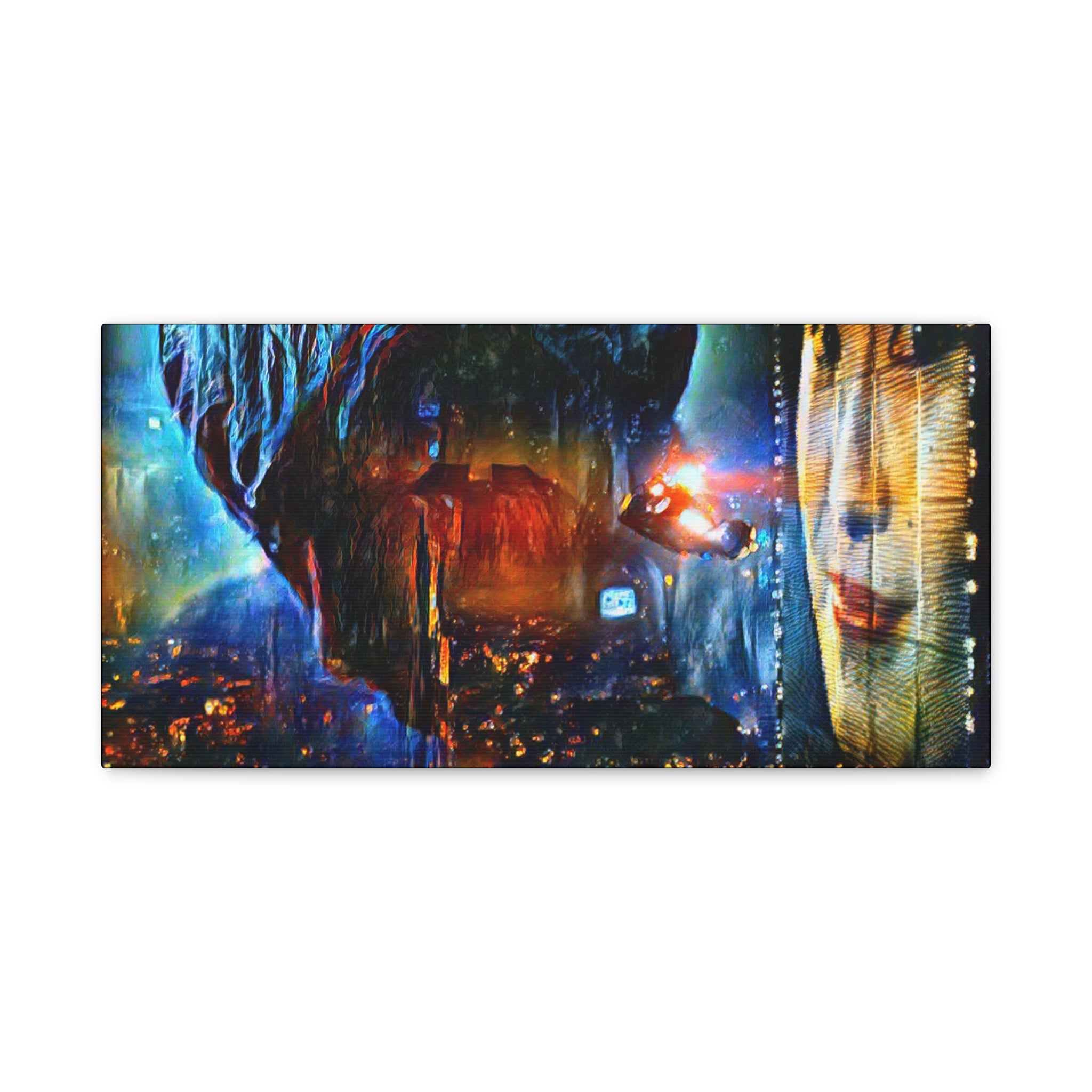 Blade Runner 1982 Movie Cyberpunk Retro Canvas Art Print Wall Art for Living Room Digital Art - Retro Punk Design 