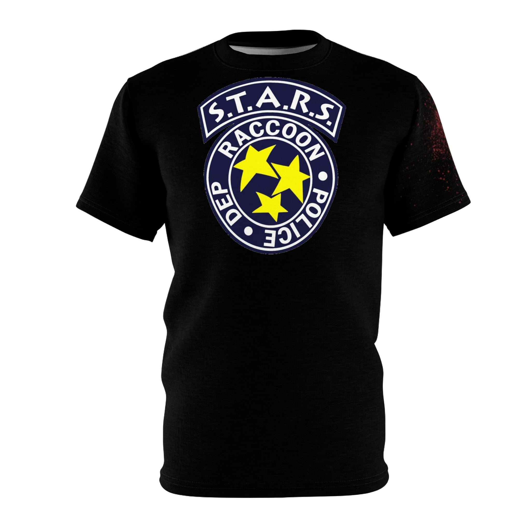 Resident Evil S.T.A.R.S. Graphic T-Shirt | Raccoon City Elite Unit Polyester Tee | RetroPunkDesign - Retro Punk Design 