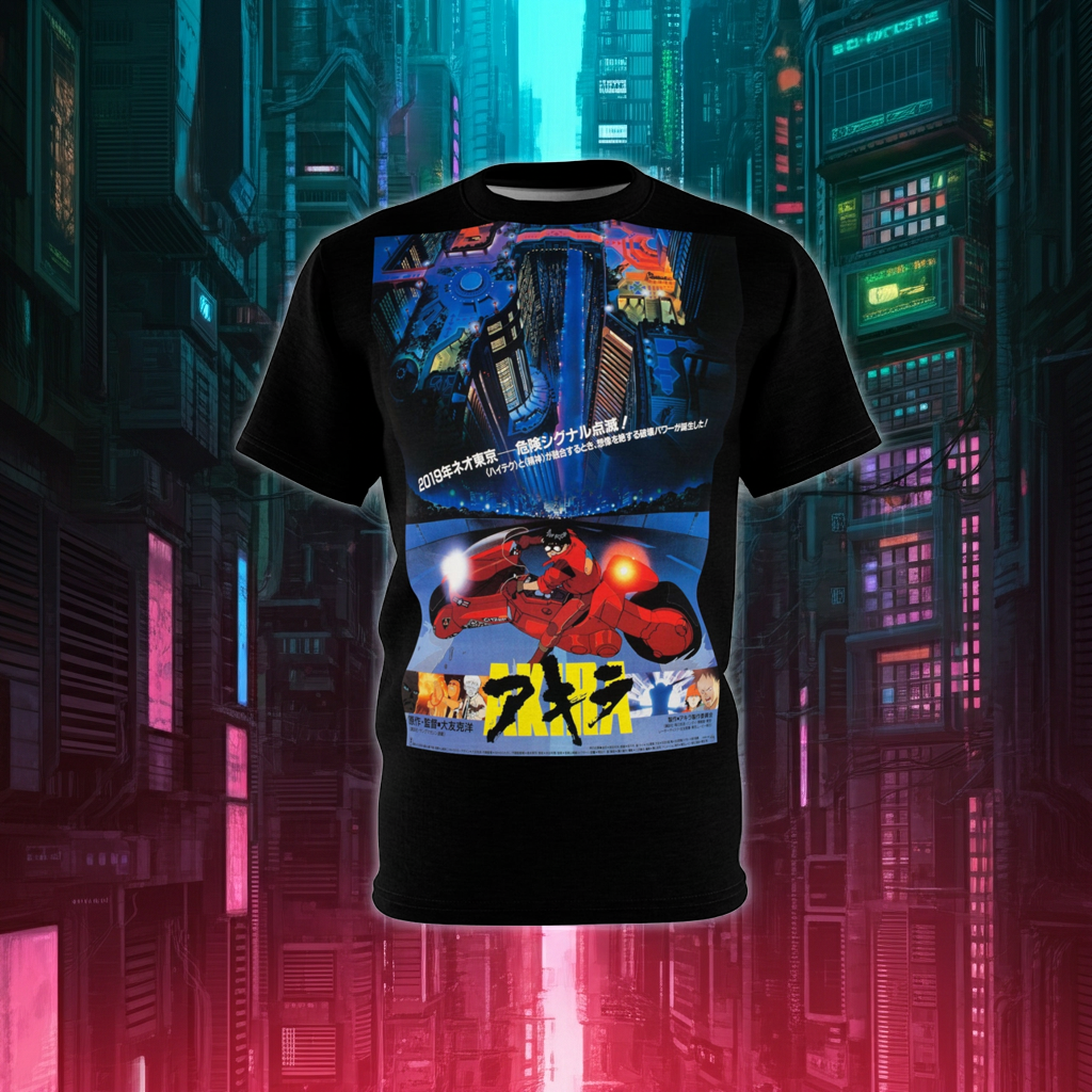 Akira Anime Graphic T-Shirt | Neo Tokyo Cyberpunk Classic Tee | RetroPunkDesign - Retro Punk Design 