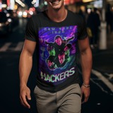 Hackers 1995 Graphic T-Shirt  100% Polyester Laser Print Retro Cyberpunk Movie Tee  RetroPunkDesign