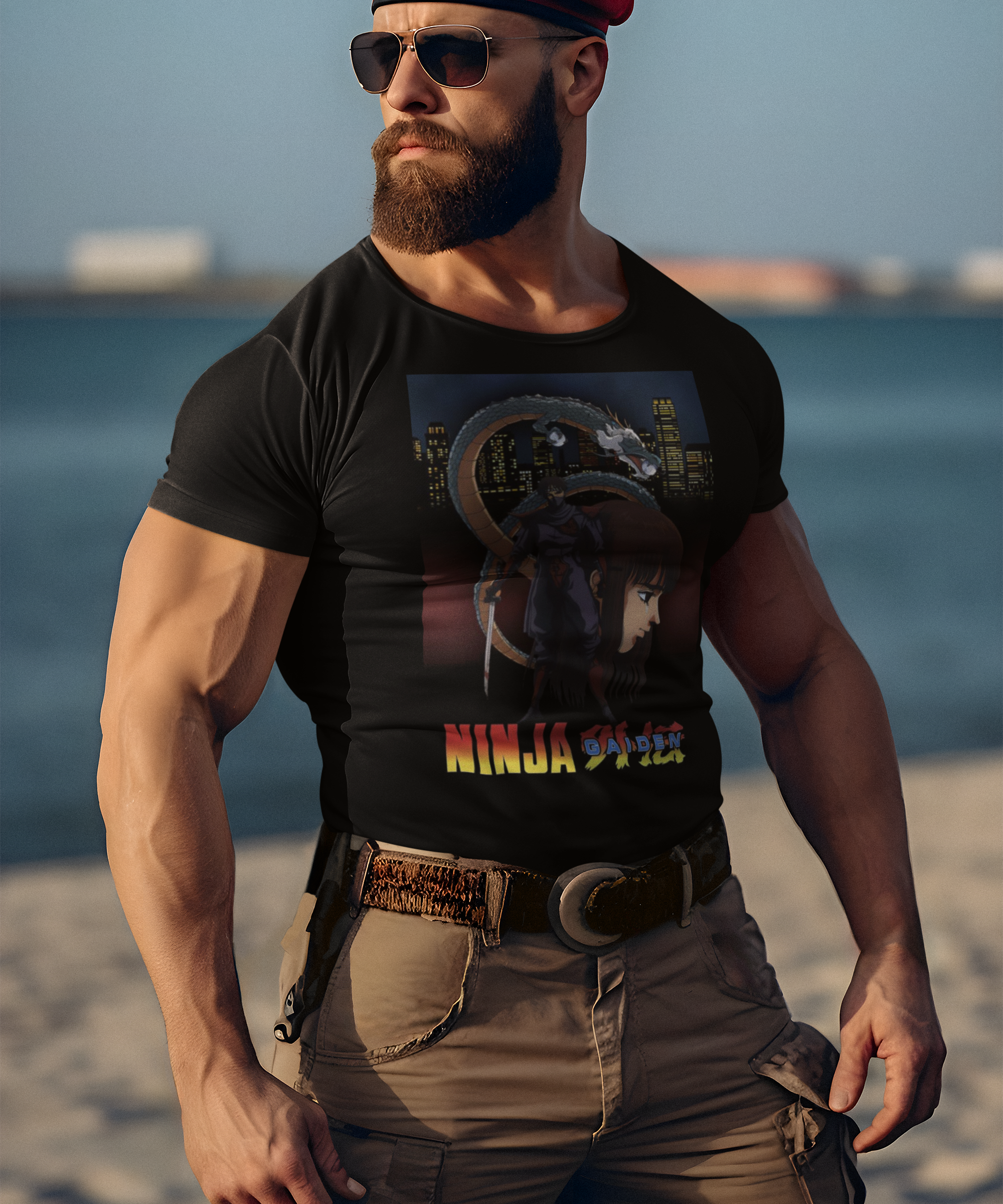 Ninja Gaiden Anime Graphic T-Shirt | Retro Ninja Action Anime Tee | RetroPunkDesign