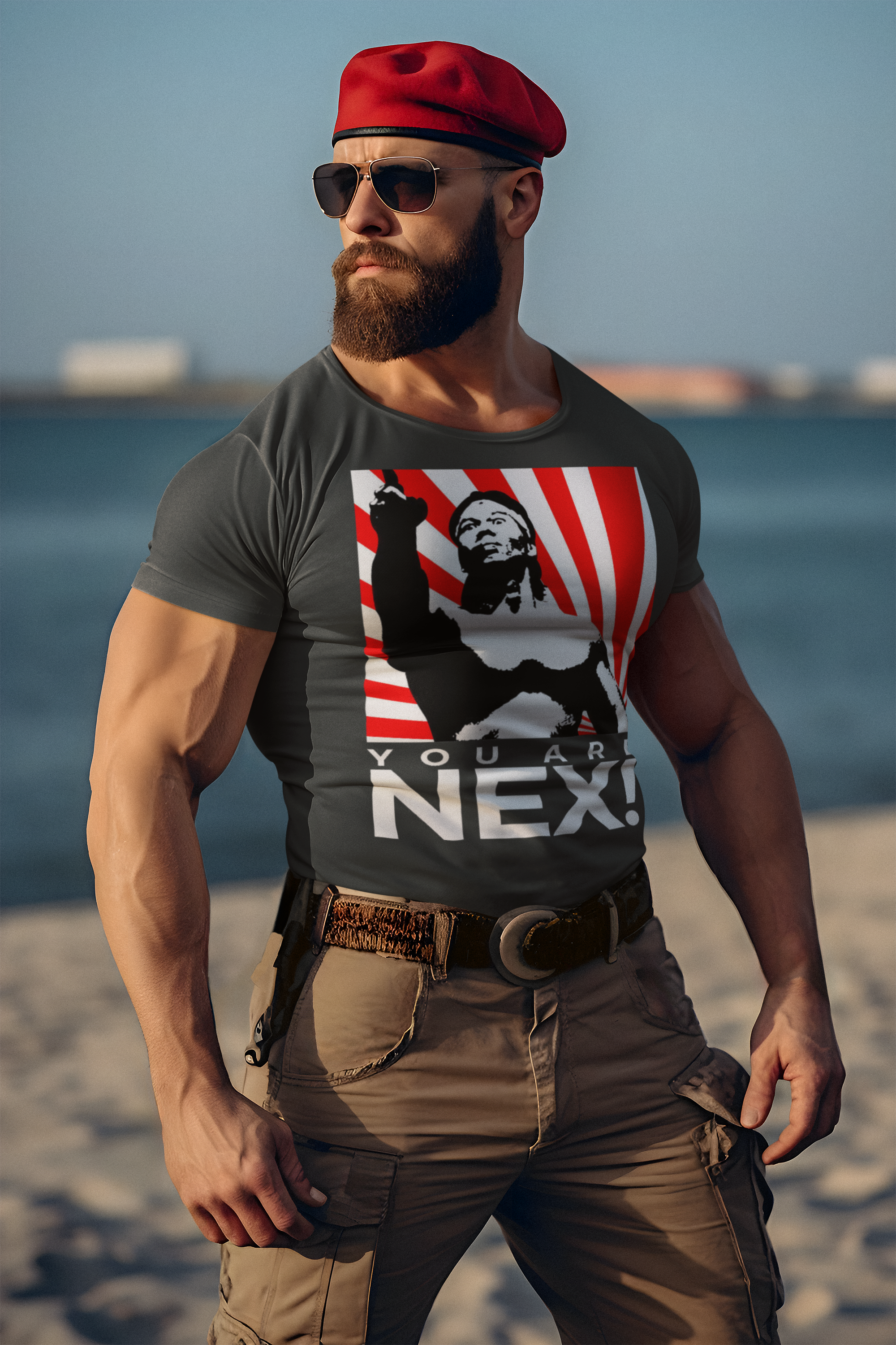 Bloodsport 1988 “You Are Next” Bolo Yeung Graphic T-Shirt  80s Action Movie Tee  RetroPunkDesign - Retro Punk Design 