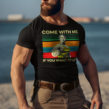 Arnold Schwarzenegger “Come With Me If You Want to Lift” Graphic T-Shirt  Gym Workout Tee  RetroPunkDesign