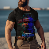 Arnold Schwarzenegger Predator Graphic T-Shirt | 80s Action Sci-Fi Movie Tee | RetroPunkDesign