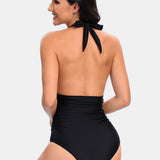 Halter Neck One-Piece Swimwear