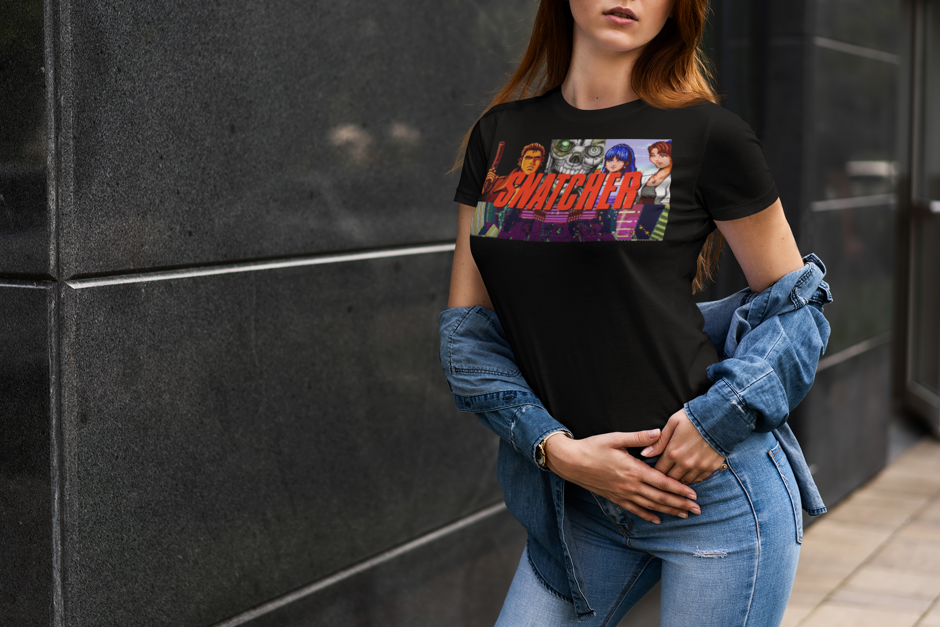 Snatcher 1988 Graphic T-Shirt | Hideo Kojima Retro Cyberpunk Gamer Tee | RetroPunkDesign