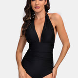 Halter Neck One-Piece Swimwear