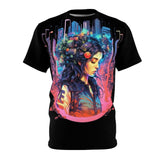 Matrix Maiden- Cyberpunk- Retro Punk Design- Graphic T-Shirt - Unisex Men Women