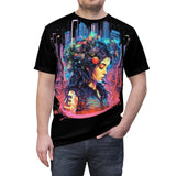 Matrix Maiden- Cyberpunk- Retro Punk Design- Graphic T-Shirt - Unisex Men Women