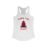 Chinese Food Thank You Tank Top | Retro Vintage Foodie Apparel | Classic Takeout Graphic Shirt | Asian Cuisine Fan Merchandise | Food Lover