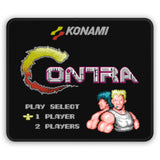 Contra Start Screen NES Mouse Pad | Retro Gaming Desk Mat | Classic Video Game Artwork | Konami | Nintendo