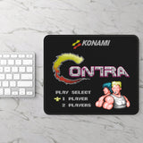 Contra Start Screen NES Mouse Pad | Retro Gaming Desk Mat | Classic Video Game Artwork | Konami | Nintendo