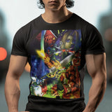 Final Fantasy VII 1997 Graphic Tee | Retro Video Game T-Shirt | Cloud Strife and Sephiroth Shirt | Vintage Gaming Apparel | PlayStation