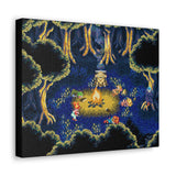 Chrono Trigger Fionas Forest SNES JRPG Retro Game Campfire Canvas Print Wall Art Game Art