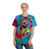 Macho Man Randy Savage Tie Dye Graphic Tee | Vintage Wrestling T-Shirt | Retro WWE Apparel | Classic Wrestling Fan T-Shirt