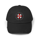 Resident Evil U.B.C.S. Distressed Cap | Umbrella Biohazard Countermeasure Service Hat | Survival Horror Fan Apparel