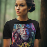 Star Wars Cult of the Jedi Cyberpunk Retro Graphic T-Shirt