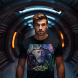 Star Wars Cult of the Jedi Cyberpunk Retro Graphic T-Shirt