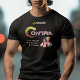 Contra Nintendo Game Graphic Tee | Retro Video Game T-Shirt | Vintage Gaming Apparel | Classic NES Shirt