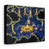 Chrono Trigger Fionas Forest SNES JRPG Retro Game Campfire Canvas Print Wall Art Game Art