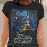 Star Wars A New Hope 1977 Graphic Tee | Vintage Sci-Fi Movie T-Shirt | Retro Star Wars Apparel | Classic Film Tee