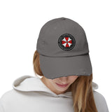 Resident Evil U.B.C.S. Distressed Cap | Umbrella Biohazard Countermeasure Service Hat | Survival Horror Fan Apparel