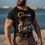 Contra NES Graphic Tee | Retro Gaming Shirt | 80s Video Game Apparel | Classic NES Game T-Shirt | Contra Konami Fan Merch |Gamer Clothing