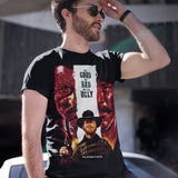 The Good The Bad and the Ugly Film Graphic T-Shirt Clint Eastwood Sergio Leone