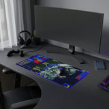 Snatcher LED Gaming Mouse Pad | Retro Futuristic RGB Mouse Mat | Large Light-Up Mousepad Cyberpunk Gaming Mouse Pad | RGB pad Hideo Kojima