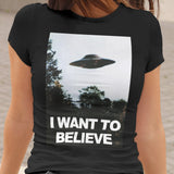 X-Files I want to Believe Graphic T-Shirt