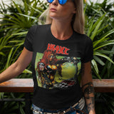 Heavy Metal Biker Babe Graphic T Shirt