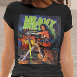 Heavy Metal Broadsword Babe Graphic T Shirt