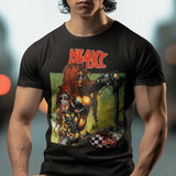 Heavy Metal Biker Babe Graphic T Shirt