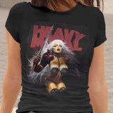 Heavy Metal Sword Babe Graphic T Shirt