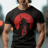 Vampire Hunter D T-Shirt  Retro Anime Graphic Tee  Classic Horror Manga Apparel  90s Gothic Fashion  Vintage Anime Shirt