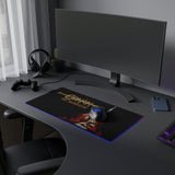 Conan The Barbarian Arnold Schwarzenegger LED Mouse Pad RGB Gaming Mouse Mat