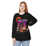 Contra Retro Game Arnold Schwarzenegger Unisex Garment-dyed Long Sleeve T-Shirt