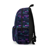 Cyberpunk Backpack, Neon Futuristic Rucksack, Tech Style Daypack, edgy Bag, Trendy School Bag, Cool Travel Backpack, Unique Laptop Carrier