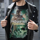 Uncharted Drakes Fortune Graphic Tee Retro Gaming Tee