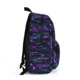 Cyberpunk Backpack, Neon Futuristic Rucksack, Tech Style Daypack, edgy Bag, Trendy School Bag, Cool Travel Backpack, Unique Laptop Carrier